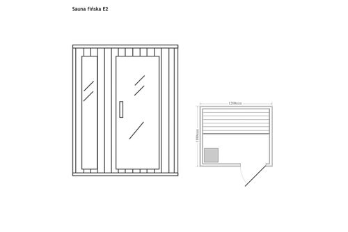Sauna fińska z piecem E2 na Arena.pl
