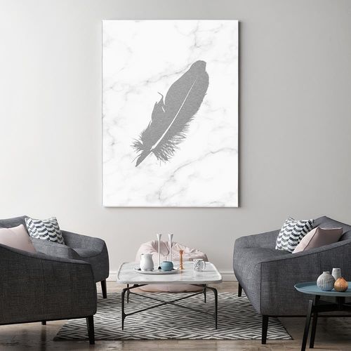 Deco Panel, Szare piórko 80x120 na Arena.pl