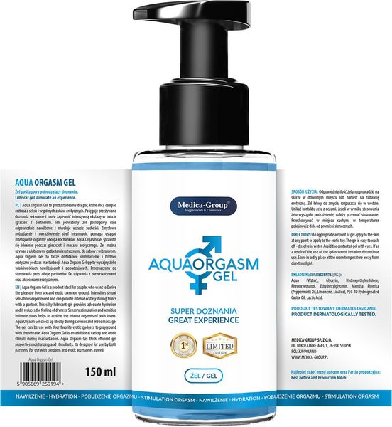 Żel-Aqua Orgasm - Żel 150 Ml zdjęcie 2