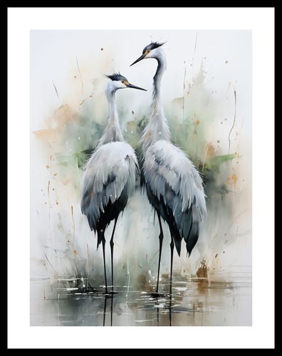 Plakat 30x40cm Tańczące Czaple na Arena.pl