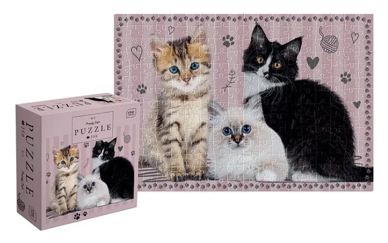 Puzzle 250 elementów. Pupile 1. Kotki zdjęcie 1