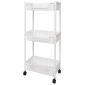Półka łazienkowa szafka kuchenna regał mobilny na kółkach 3 poziomy