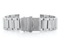 Bransoleta Pacific Model 10 solid - srebrna 24mm