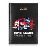 KALENDARZ 2026 z nadrukiem dla STRAŻAKA OSP, PERSONALIZACJA, PREZENT
