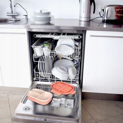 LUNCHBOX 3 PRZEGRÓDKI SZTUĆCE LUNCH BOX POJEMNIK ŚNIADANIE ŚNIADANIÓWKA na Arena.pl