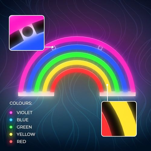 Neon LED TĘCZA 5 kolorów FLNE14X Forever Light na Arena.pl