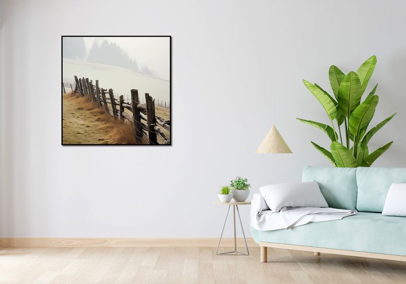 Plakat 90x90cm Spowity Mgłą zdjęcie 4