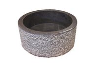 Umywalka z kamienia naturalnego MIRUM 509 Ø40 cm Black