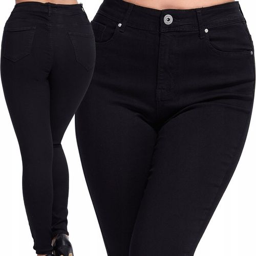 KLASYCZNE SPODNIE JEANS GOODIES CZARNE DAMSKIE RURKI _ 3XL/46 na Arena.pl