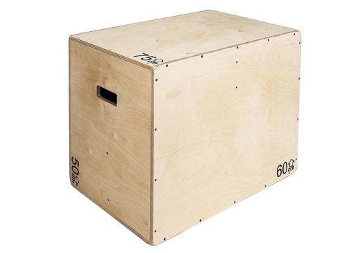 Skrzynia plyometryczna UNDERFIT 75 x 60 x 50 cm drewniana na Arena.pl
