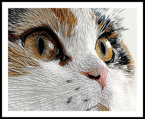Plakat 76x60,5cm Nitkowany Kot na Arena.pl