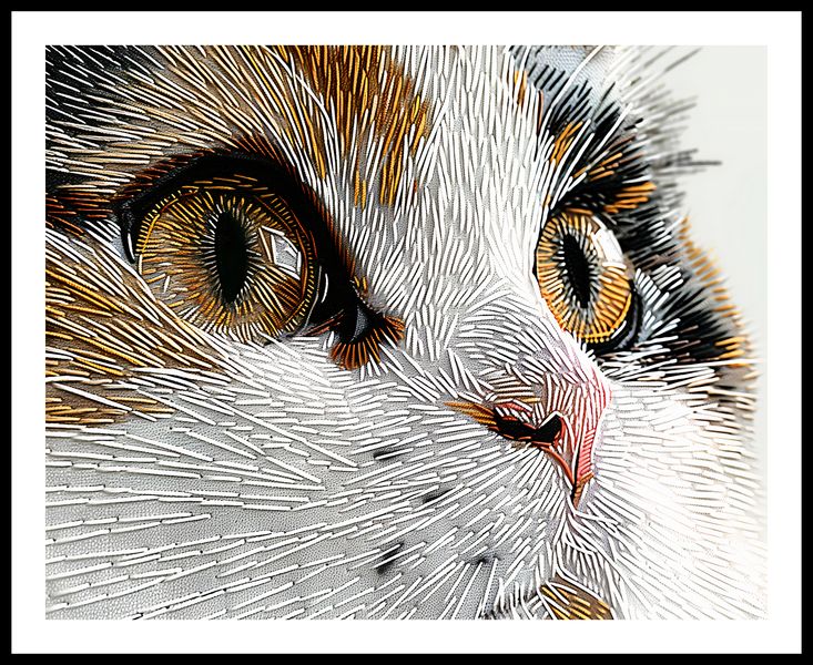 Plakat 76x60,5cm Nitkowany Kot zdjęcie 3