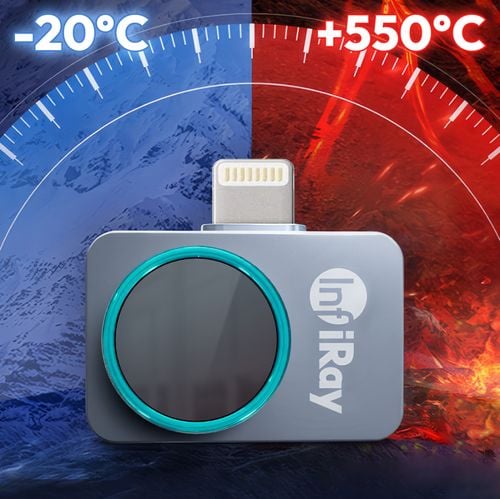 Kamera Termowizyjna Pirometr InfiRay P2 PRO Aplikacja Apple iOS Lighting na Arena.pl