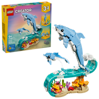 LEGO Creator 3w1 31385 Zwierzęta morskie Delfin Konik morski Krab 542 el.