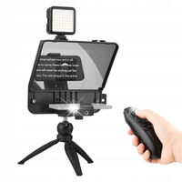 Andoer A10 Przenośny smartfon DSLR Camera Teleprompter Prompter Kit