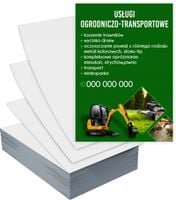 Ulotki A4 1000 szt firmowe USŁUGI OGRODNICZO TRANSPORTOWE duży wybór