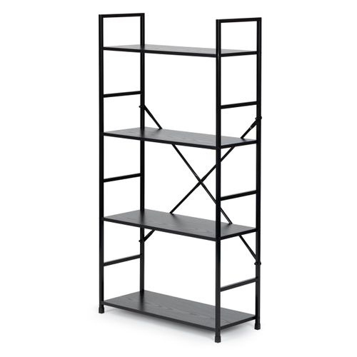 Regał drewniany szeroki 4 półki nowoczesny LOFT na Arena.pl