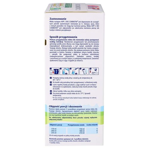 Mleko HIPP 2 BIO COMBIOTIK Mleko następne dla niemowląt po 6 miesiącu 550g na Arena.pl