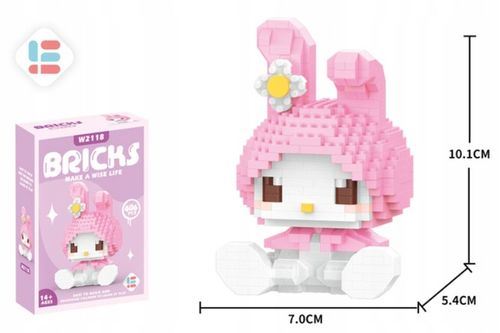 Klocki Hello Kitty Sanrio Figurka My Melody Box Pudełko 406 elementów na Arena.pl