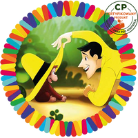 Opłatek na tort Ciekawski George