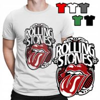 KOSZULKA T-SHIRT MĘSKI WZORY - ROLLING STONES ROCK METAL MUZYKA - XXXL 3XL