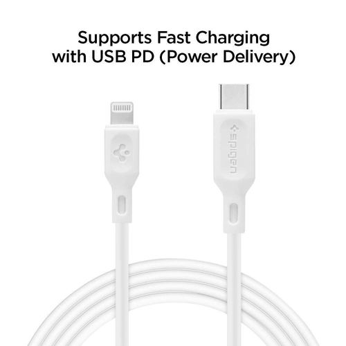 Kabel Spigen Essential C10CL MFI USB-C do Lightning 100cm White na Arena.pl