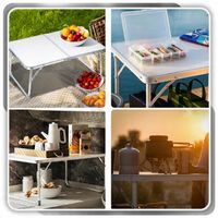 STOLIK TURYSTYCZNY SKŁADANY WALIZKA KEMPINGOWY NA RYBY BIWAK 60X40X25 -S-