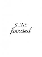 Plakat 60x80cm Z Napisami Nowoczesny Cytat Stay Focused