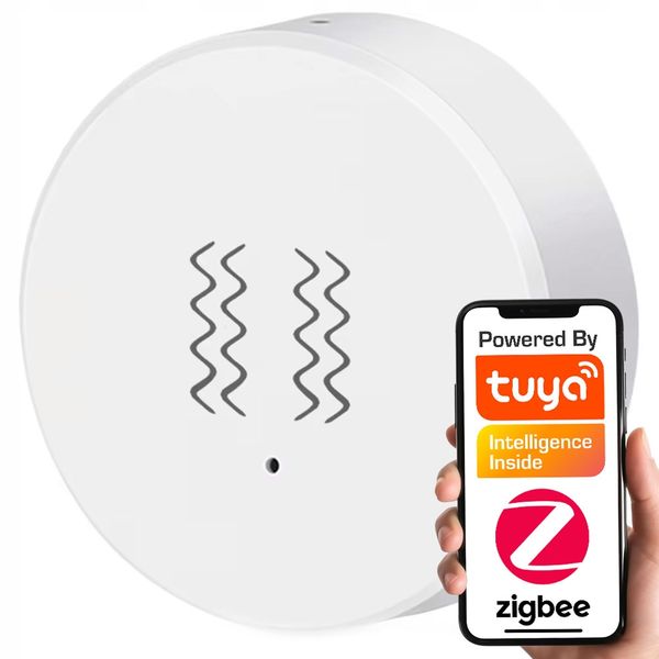 Czujnik Wibracji Inteligentny Sensor Drgań Detektor ZigBee TUYA Smart Life zdjęcie 1