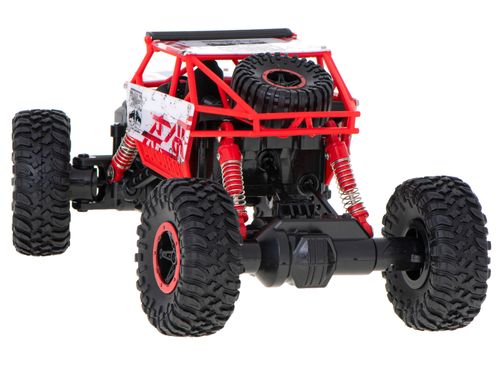 Samochód Zdalnie Sterowany na Pilota RC Rock Crawler 2,4Ghz 1:18 Czerwony na Arena.pl