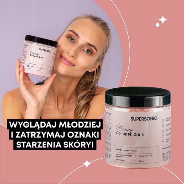 SUPERSONIC Collagen kolagen Beauty Drink Mango zdjęcie 3
