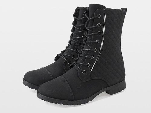 Czarne pikowane botki B01 41 na Arena.pl