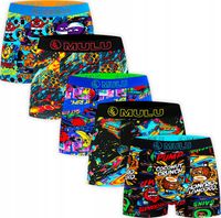 BOKSERKI MĘSKIE BAWEŁNIANE ŚMIESZNE PESAIL ZESTAW MIX WZOROW 5-PAK XL