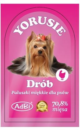 Przysmak z drobiem - miękkie paluszki do nagradzania psa Adbi Kabanosy 250g na Arena.pl