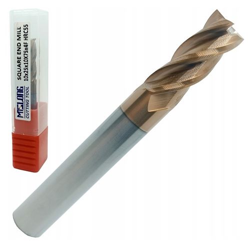 FREZ WĘGLIKOWY VHM MTS fi 10mm 55 HRC 4pióra TEST na Arena.pl