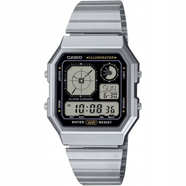Zegarek Męski Casio A130WE-1AEF srebrny zdjęcie 1