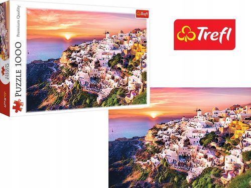 Puzzle 1000 Zachód Słońca Nad Santorini 10435 na Arena.pl
