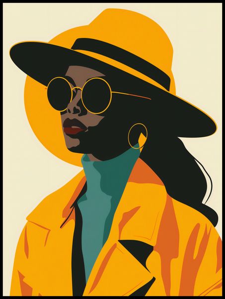 Plakat 75x100cm Żółta Stylowość zdjęcie 2