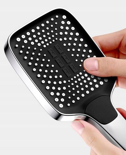 Słuchawka prysznicowa natryskowa 3 funkcje ekologiczna ANTICALC chrom duża na Arena.pl