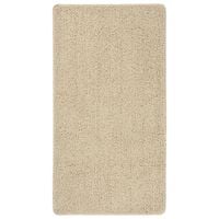 Dywan shaggy, kremowy, 80x150 cm, antypoślizgowy