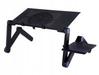 Stolik Aluminiowy Podstawka Z Chłodzeniem Pod Laptopa Exlusive + Półka