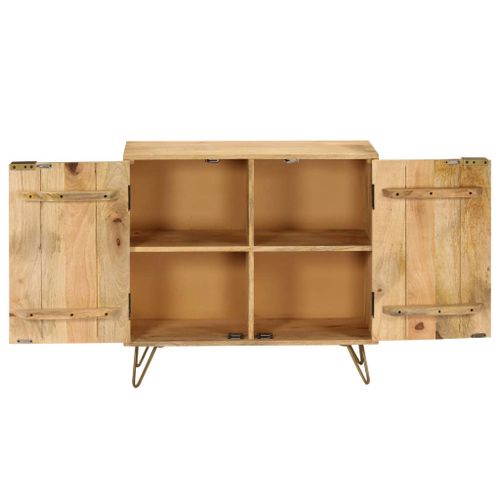 Szafka z litego drewna mango, 80 x 30 x 75 cm na Arena.pl