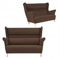 Sofa kanapa uszak Zoja skandynawska nie rozkładana Family Meble brązowa