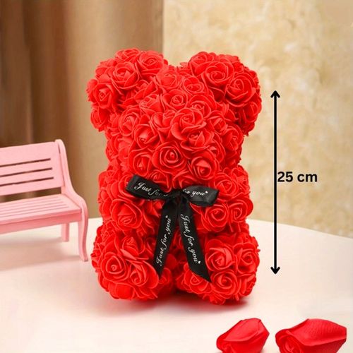 Prezent który mówi Kocham Cię Miś z róż 25cm na Arena.pl