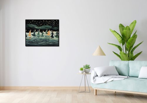 Plakat 76x60,5cm Nocna Procesja na Arena.pl