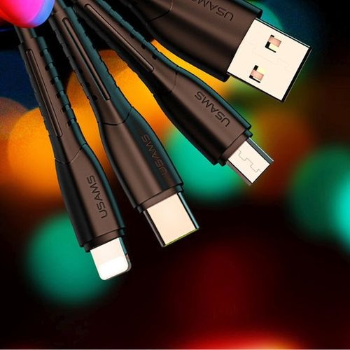 usams ład. sam. 2xusb c13 2,1a 3w1(microusb/usb-c/lightning) na Arena.pl