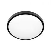 PLAFON LUVO MIKROFALOWY IP44 E27 Z CZUJNIKIEM RUCHU CZARNY