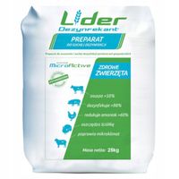 SUCHA DEZYNFEKCJA kurnika obory na PTASZYŃCA Dezynfekant LIDER 25KG Hit