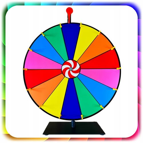 KOŁO FORTUNY SUCHOŚCIERALNE GRA DLA DZIECI LOTERIA IMPREZY 50CM + na Arena.pl