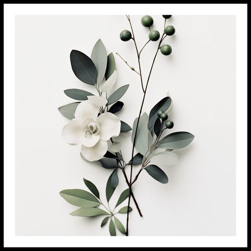 Plakat 60x60cm Papierowy Kwiat na Arena.pl